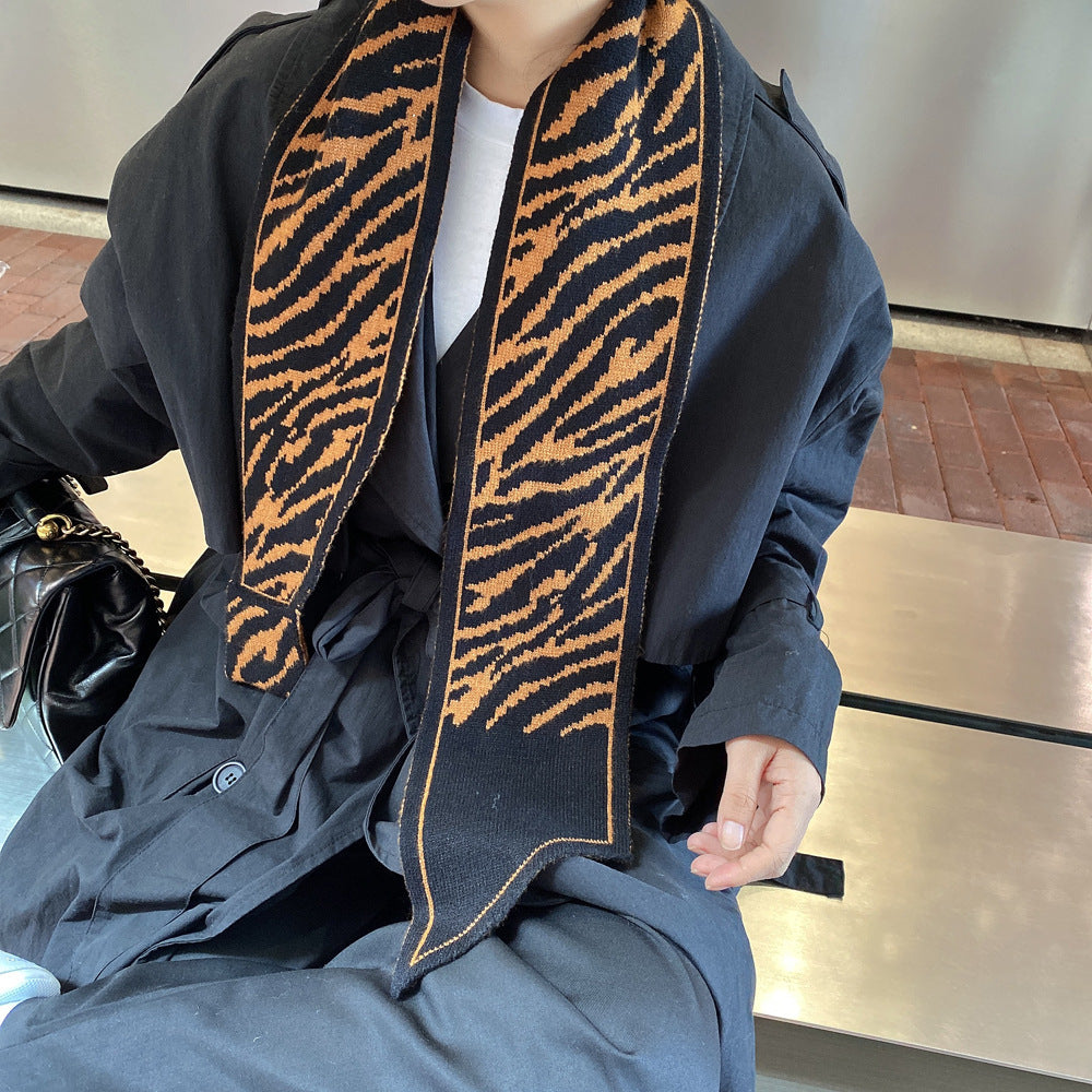 Wholesale Winter 2023 Double Sided Knitting Acrylic Scarf