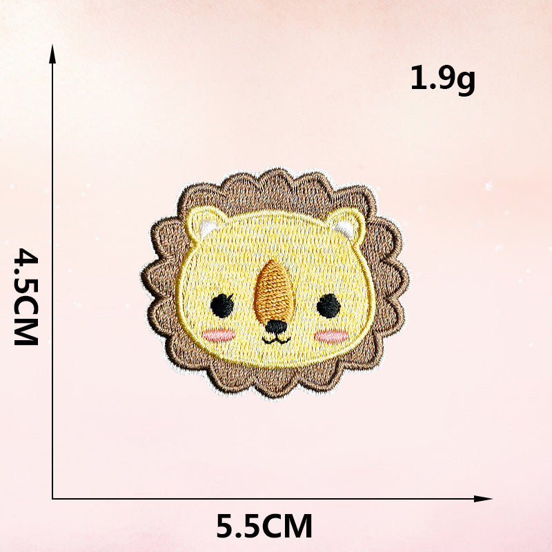 Wholesale Cartoon Embroidery Plush Clothes Patch Hat DIY Decorative Embroidery Cloth Patch FS