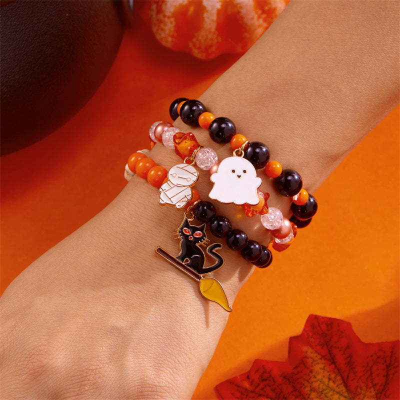 Wholesale women' s  pumpkin ghost bracelet