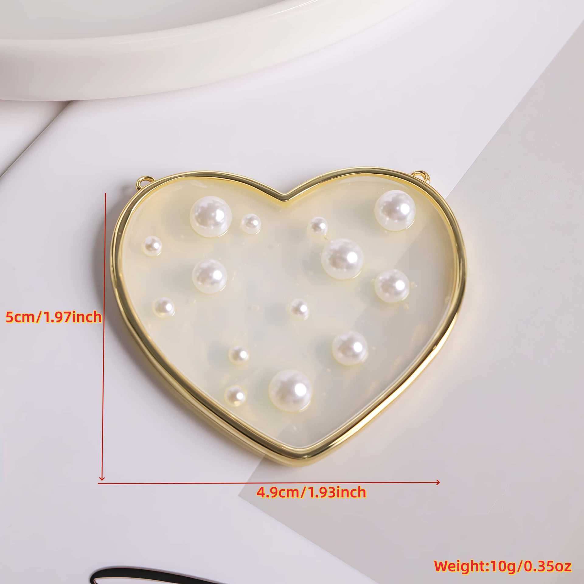 Wholesale Inlaid pearl star heart-shaped circular pendant