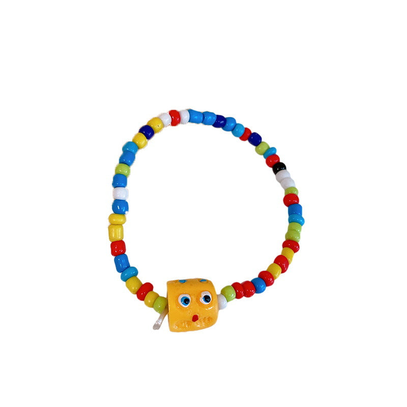 Wholesale Imitation Pearl Funny Little Monster Bracelet