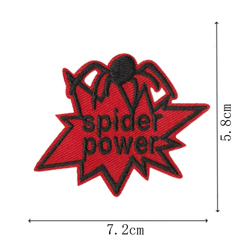 Wholesale 14Pcs Cartoon Red  Embroidered Patch Set With Letters Numbers For Towel Decoration Craft Supply