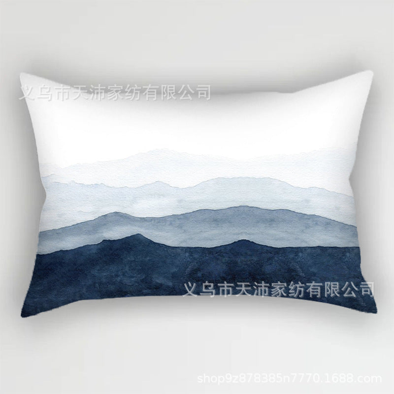 Wholesale Blue Fresh Short Plush Pillowcases