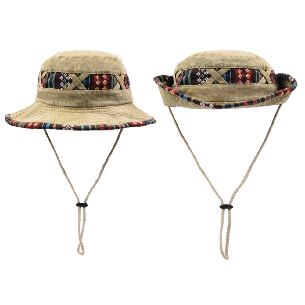 Sombrero de cubo de montañismo de color sólido de poliéster de poliéster al por mayor