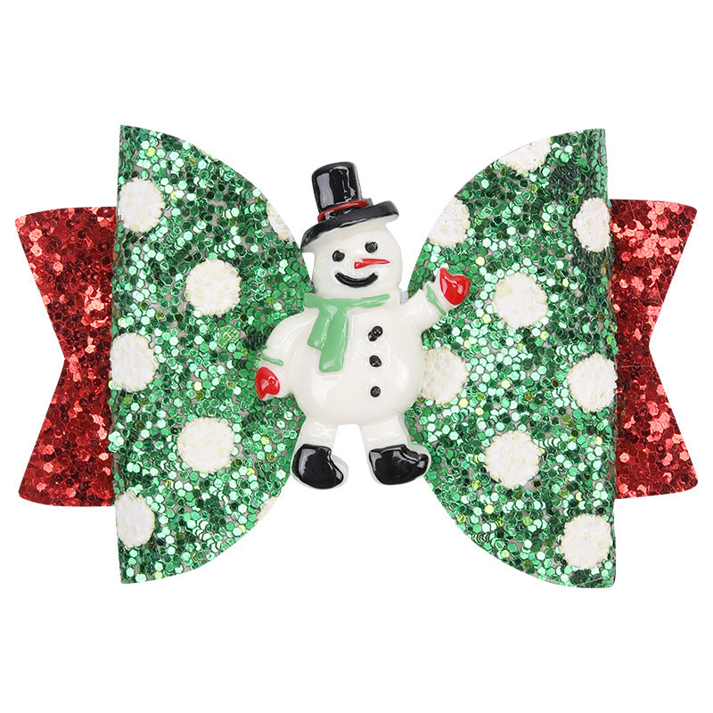 Wholesale 3pcs/pack Christmas Series Bow Hairpin