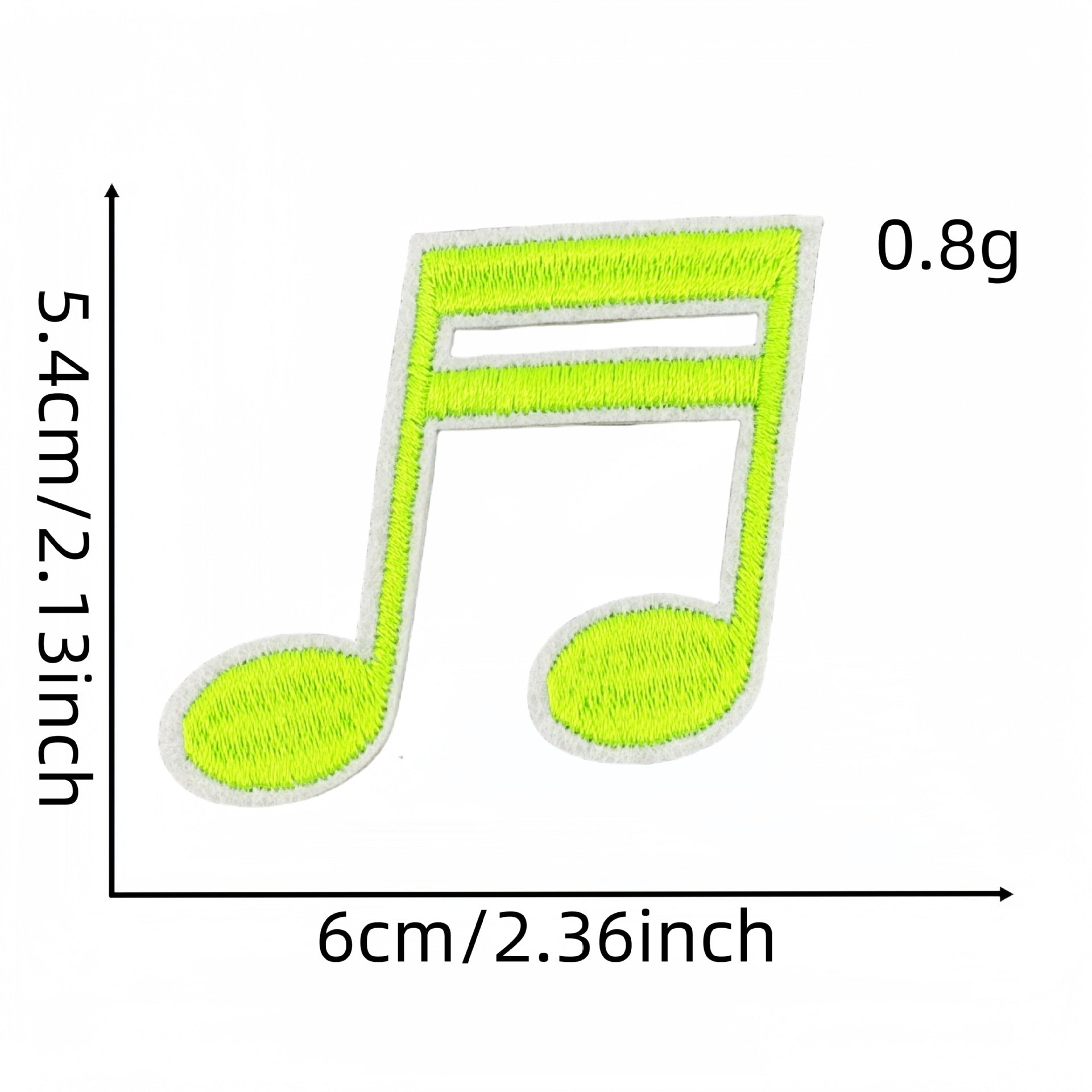 Wholesale Fashion Musical Note Iron On Cloth Patches For DIY Clothing Decoration Boutique Accessory
