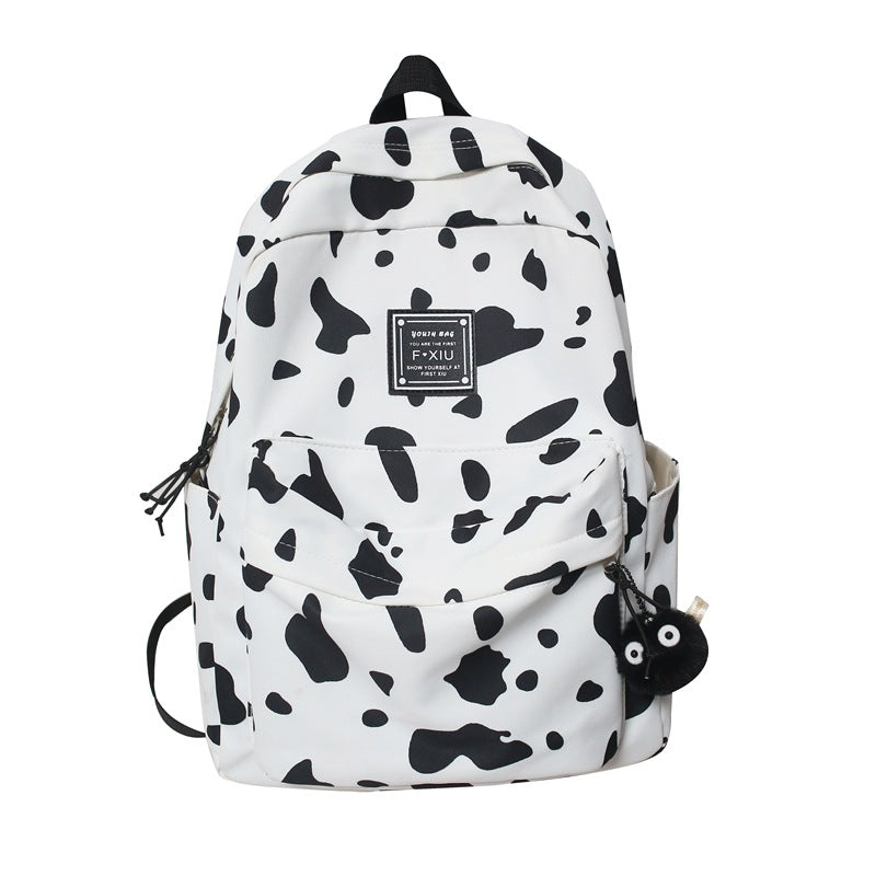 Wholesale Cow Pattern Leopard Pattern Nylon Backpack