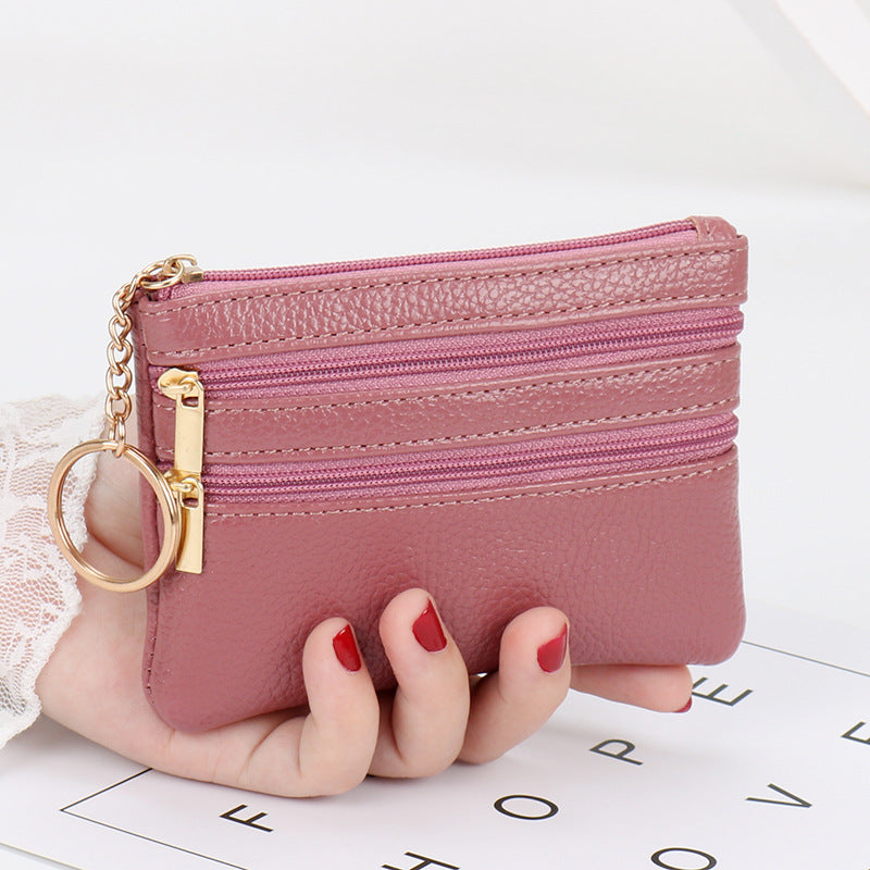 Wholesale PU Short Zipper Zero Wallet