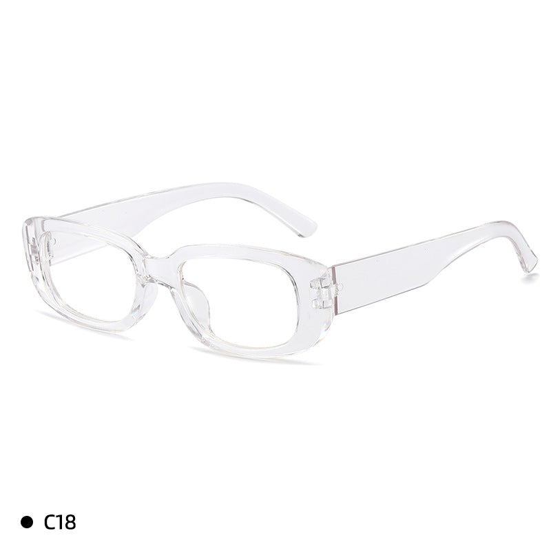 Wholesale PC Film Fashion Square Frame Solid Color Sunglasses