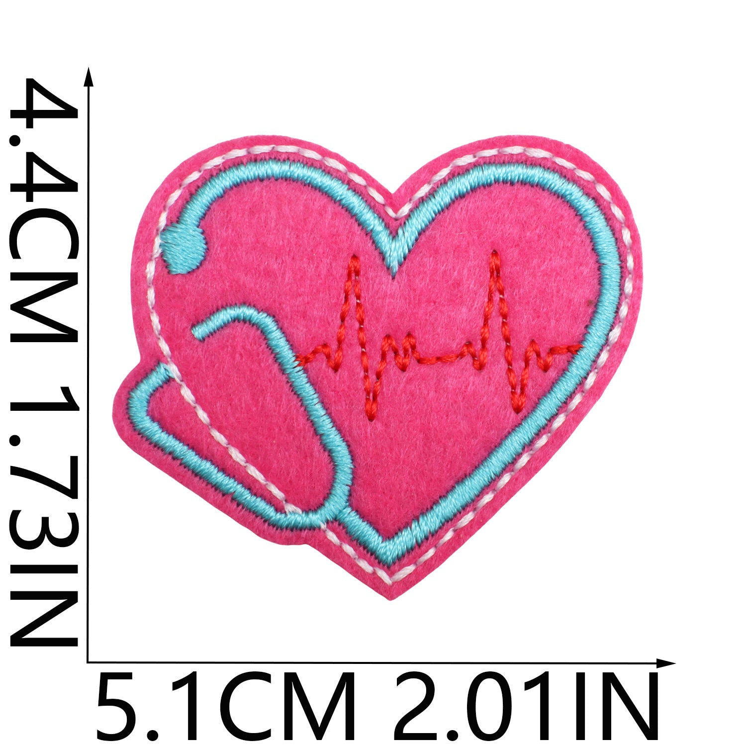 Wholesale Polyester Thread Cartoon Nurse Embroidered Iron On Patch With Syringe Pill Design For Clothing Bag DIY