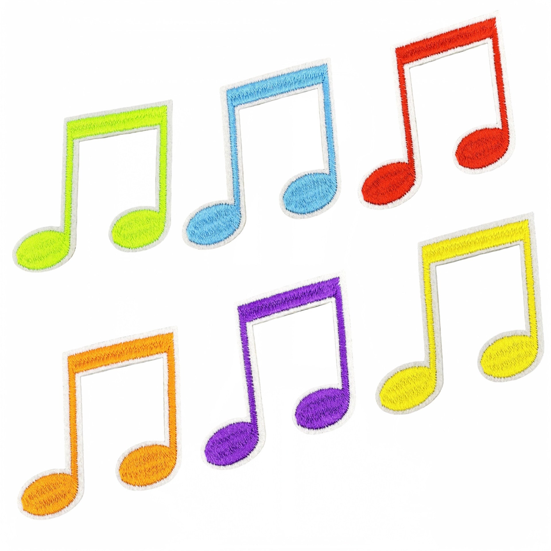 Wholesale Fashion Musical Note Iron On Cloth Patches For DIY Clothing Decoration Boutique Accessory