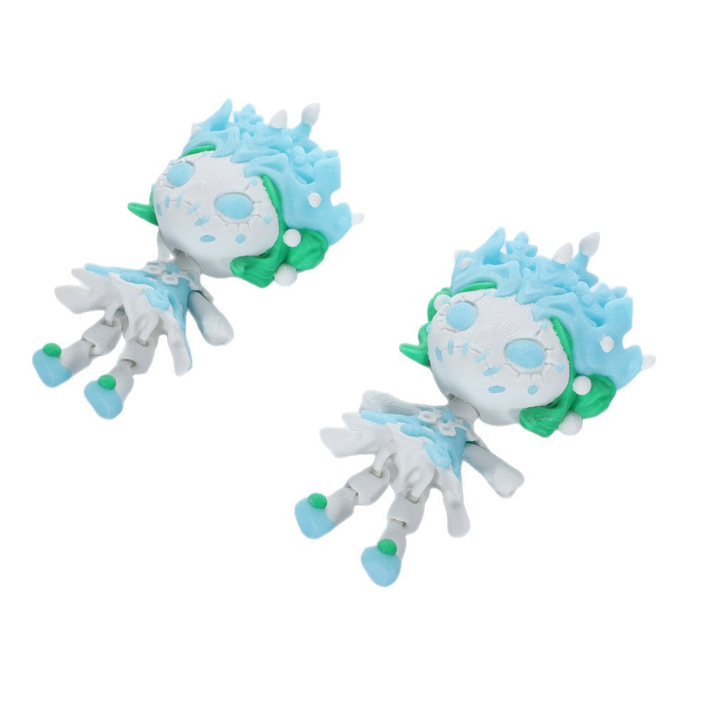 Wholesale 3D Printing Decoration Black and White Doll Desktop Decoration Crafts