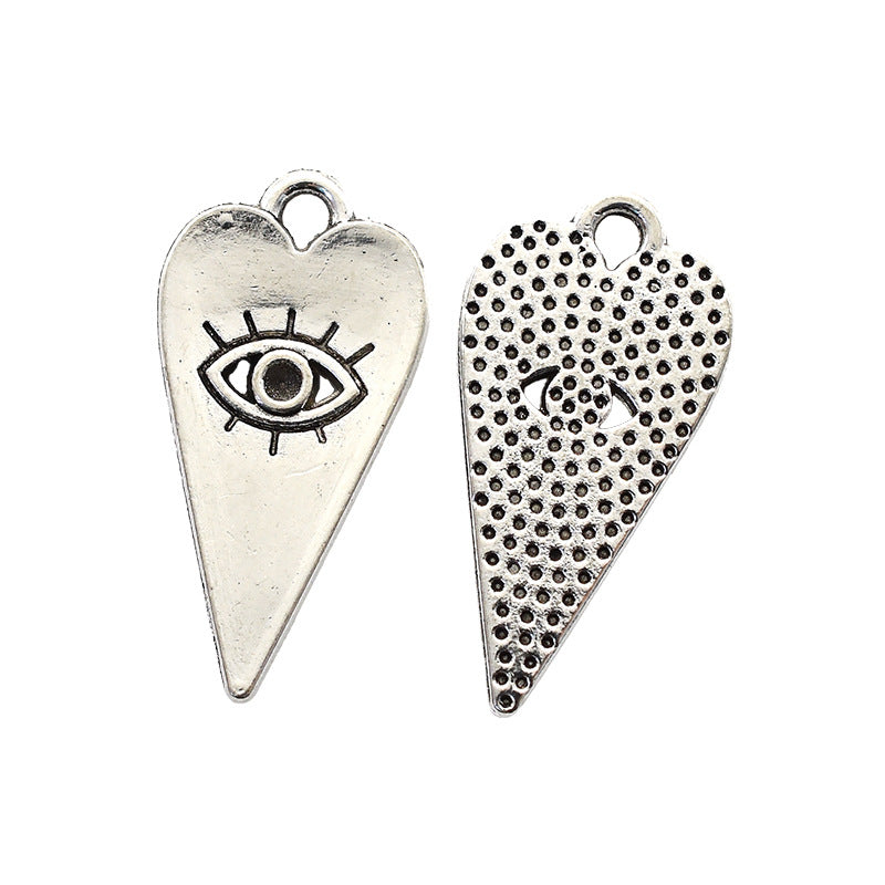 Wholesale Antique Silver Alloy Eye Of Horus Pendant 16 Styles For Necklace Keychain DIY Jewelry Accessory
