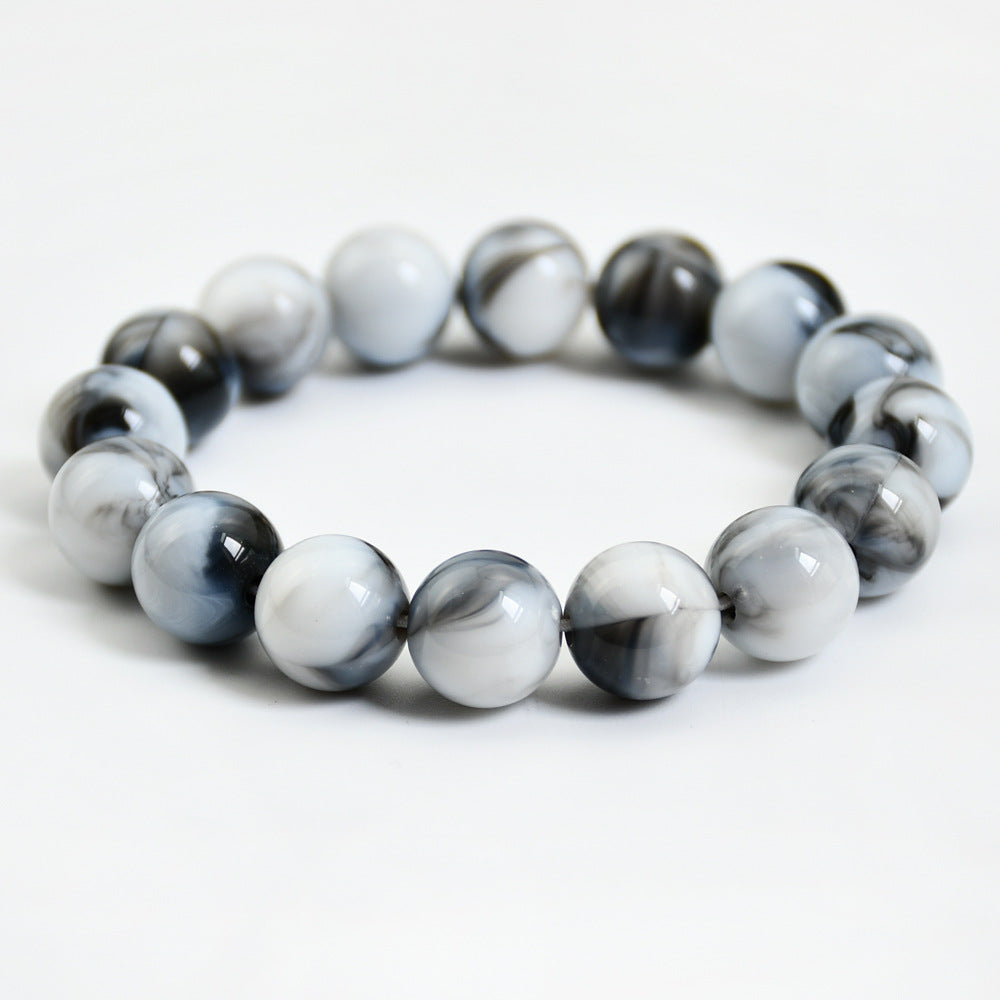 Wholesale Colorful imitation jade beads versatile niche non-fading bracelet