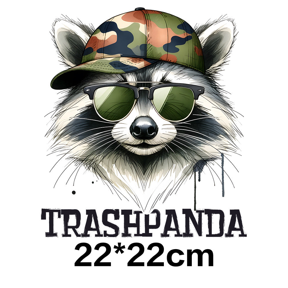 Wholesale 10pcs Fun Raccoon  UV DTF Ready to Press Transfers Wraps
