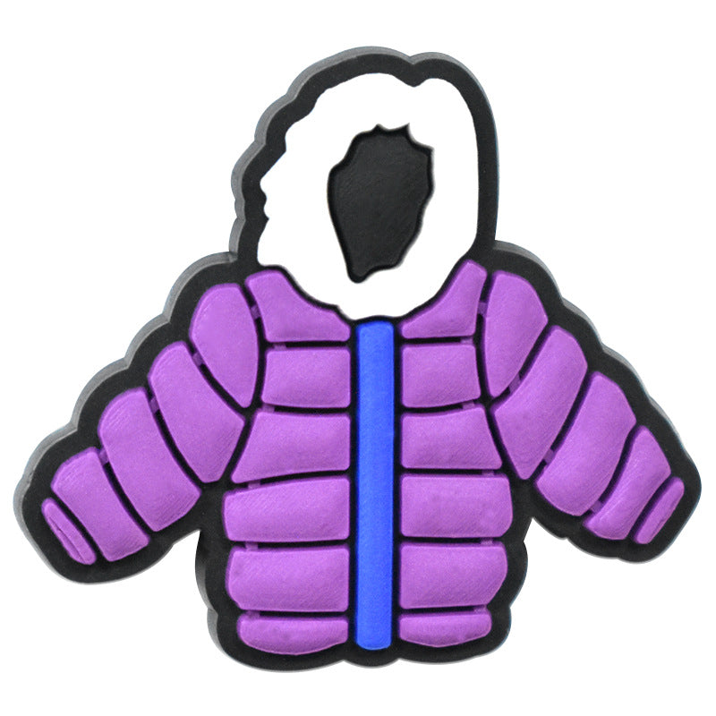 Wholesale Random 100pcs Winter Series Snowflake Christmas Hole Shoes DIY Shoes Decoration PVC Shoe Buckles