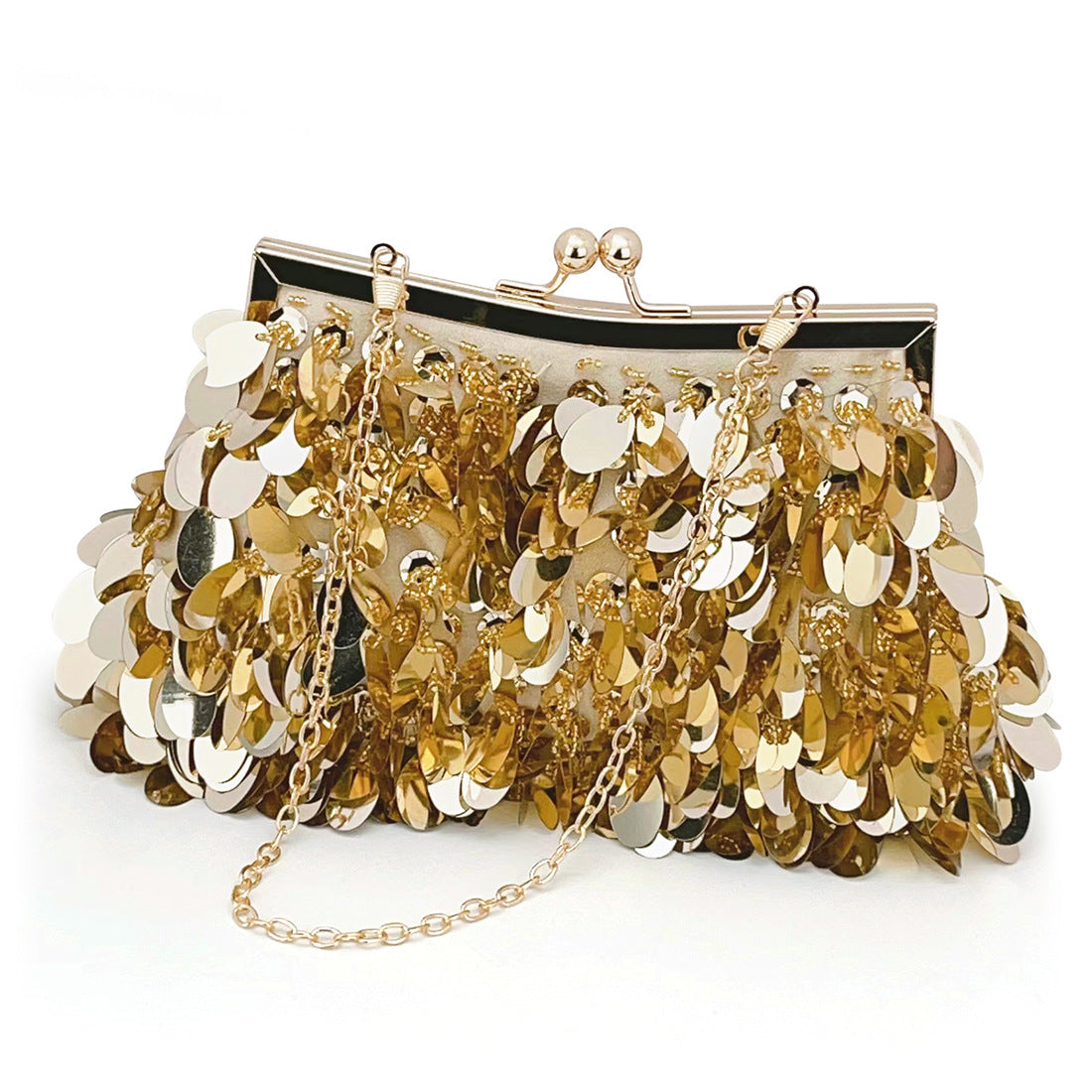 Wholesale Handwoven Sequin Clutch Bag