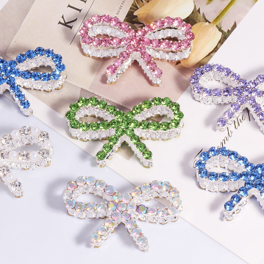 Wholesale Double-sided alloy hollow bow DIY accessories