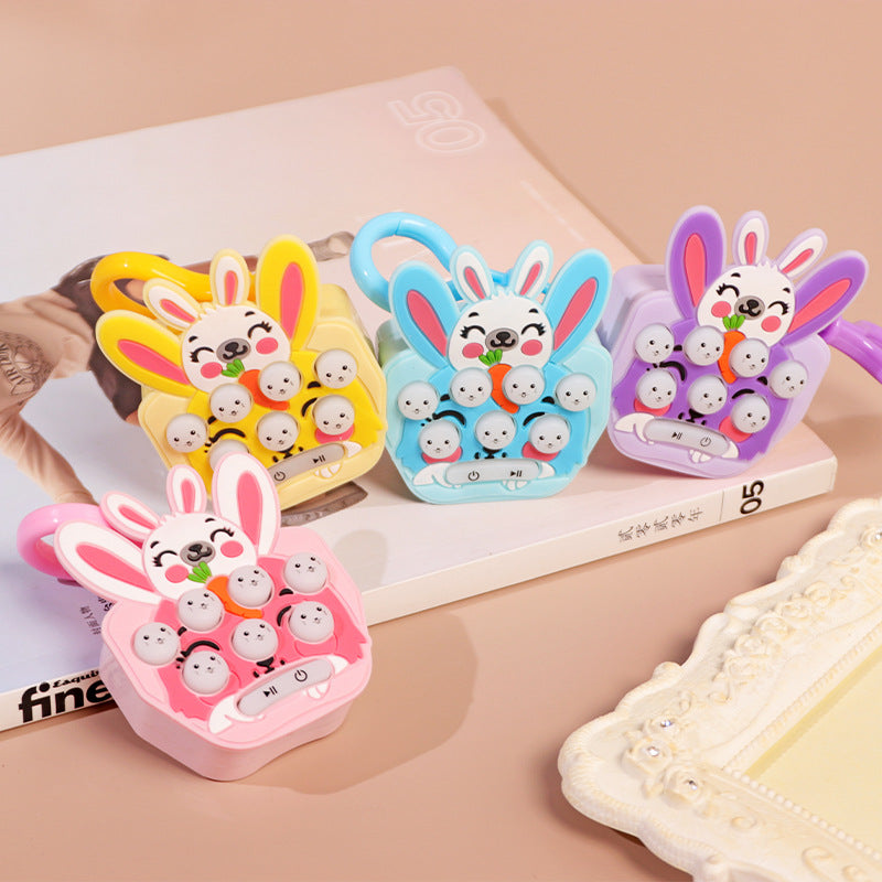 Descompresión de conejo de zanahoria de PVC al por mayor Gopher Machine Keychain