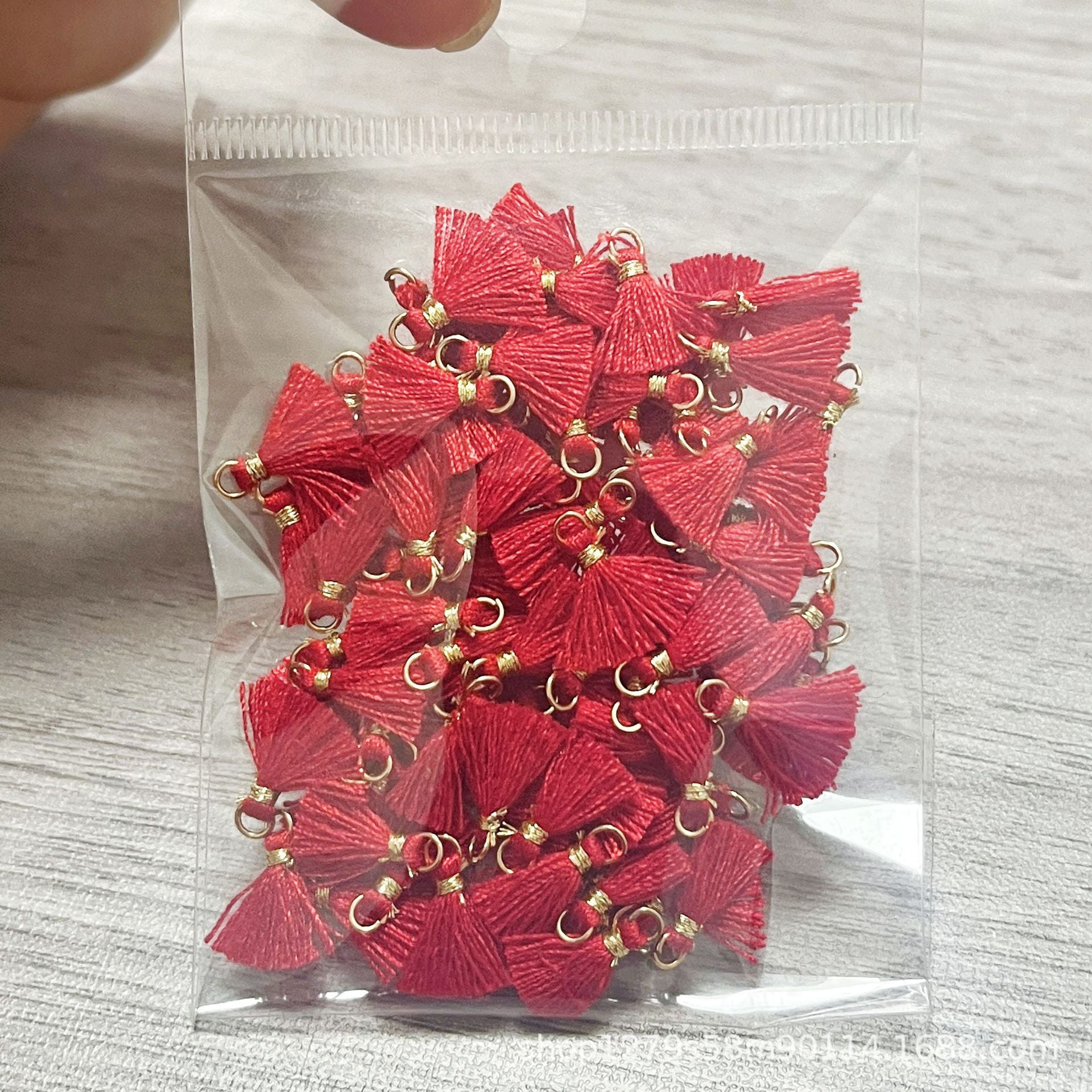 Wholesale 100PCS Mini Cotton Tassel  Earrings Hair Accessories Bracelet