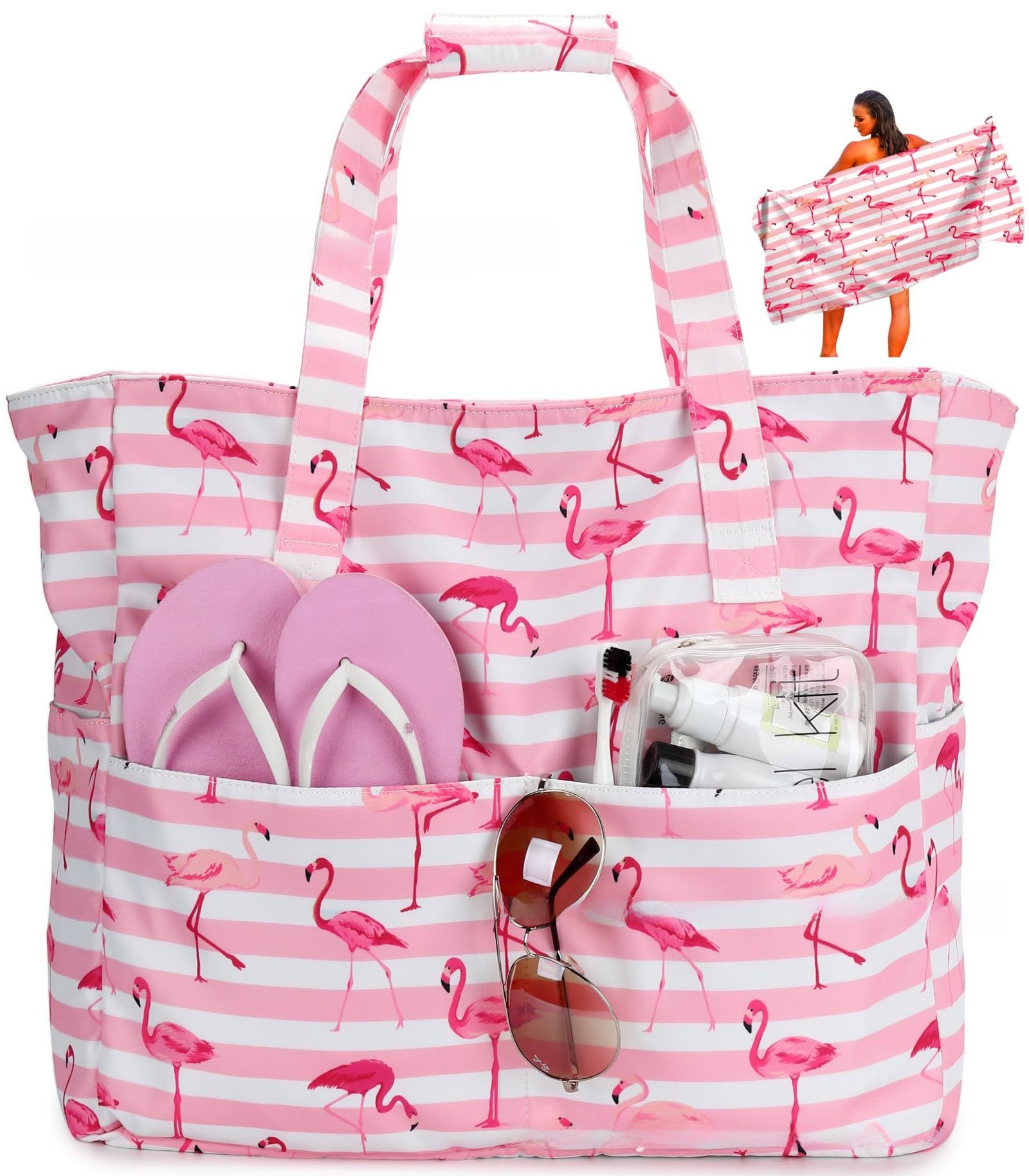 Wholesale multi-functional large  classic popular beach bag travel holiday gym essential