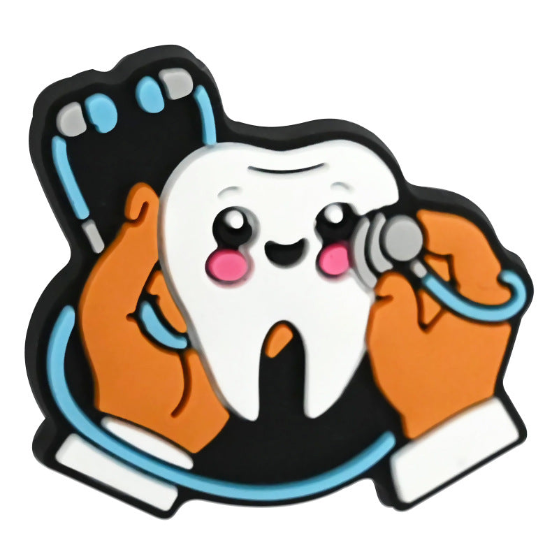 Wholesale Random 100pcs Tooth Protection Beads DIY Focal Beads