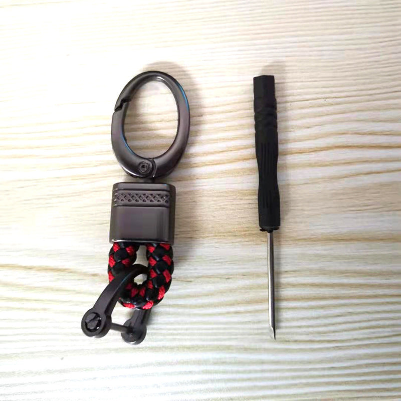 Wholesale Woven Rope Alloy Keychains