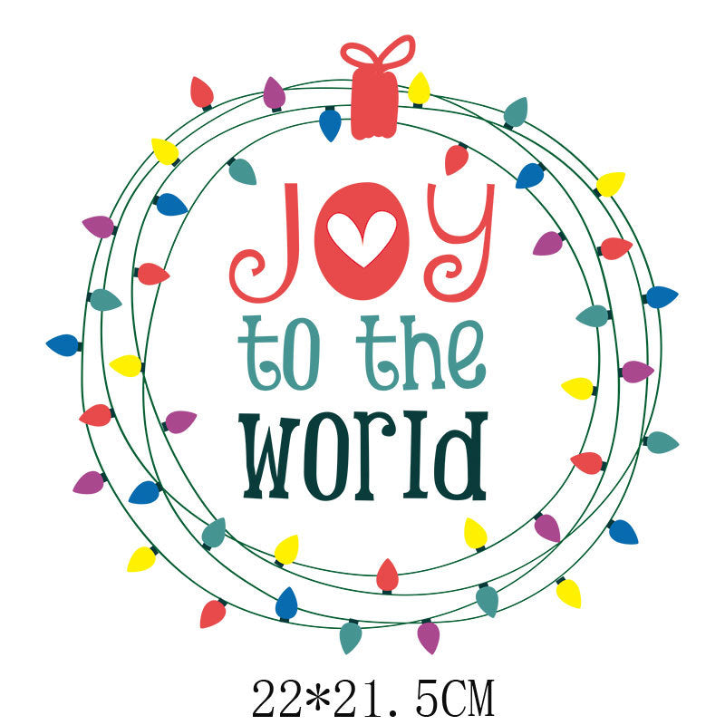 Wholesale  letters Christmas   printing pattern UV DTF Ready to Press Transfers Wraps