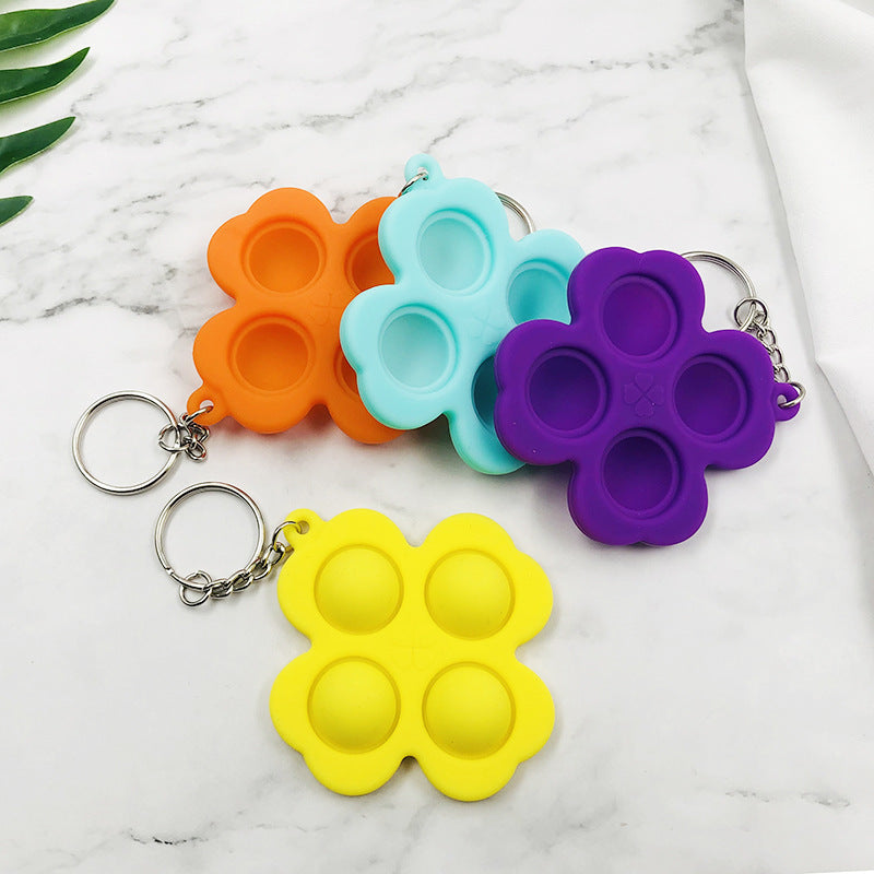 Wholesale Silicone Rodent Killer Keychain Finger Bubble Music Decompression Toys