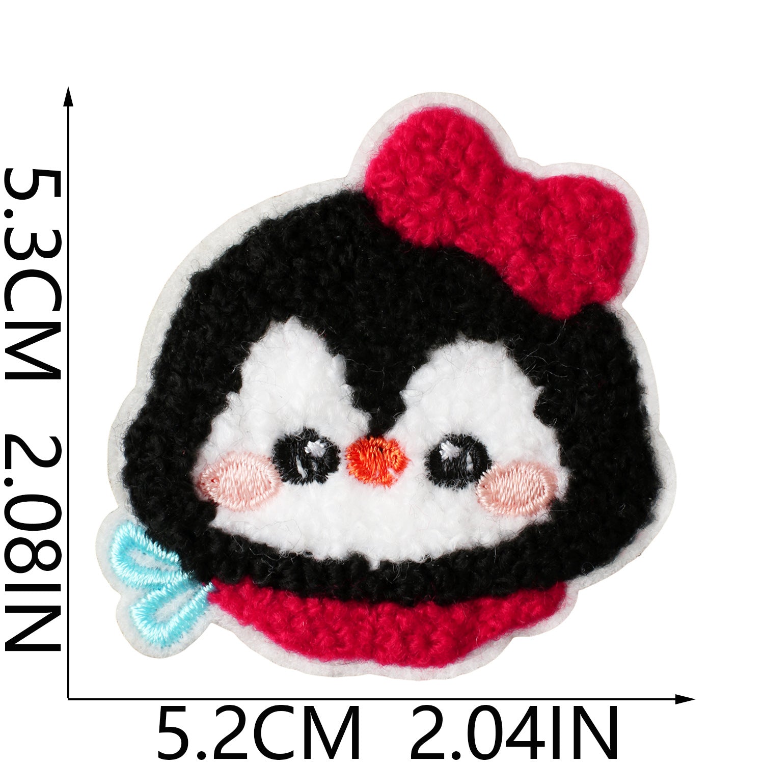 Wholesale Trendy Cute Bathing Penguin Embroidered Patch Iron On No Sew For Clothing Bags DIY Gift