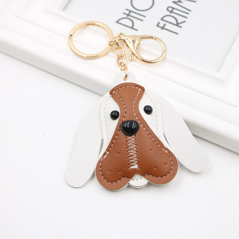 Wholesale of British Beagle Animal Leather Keychains