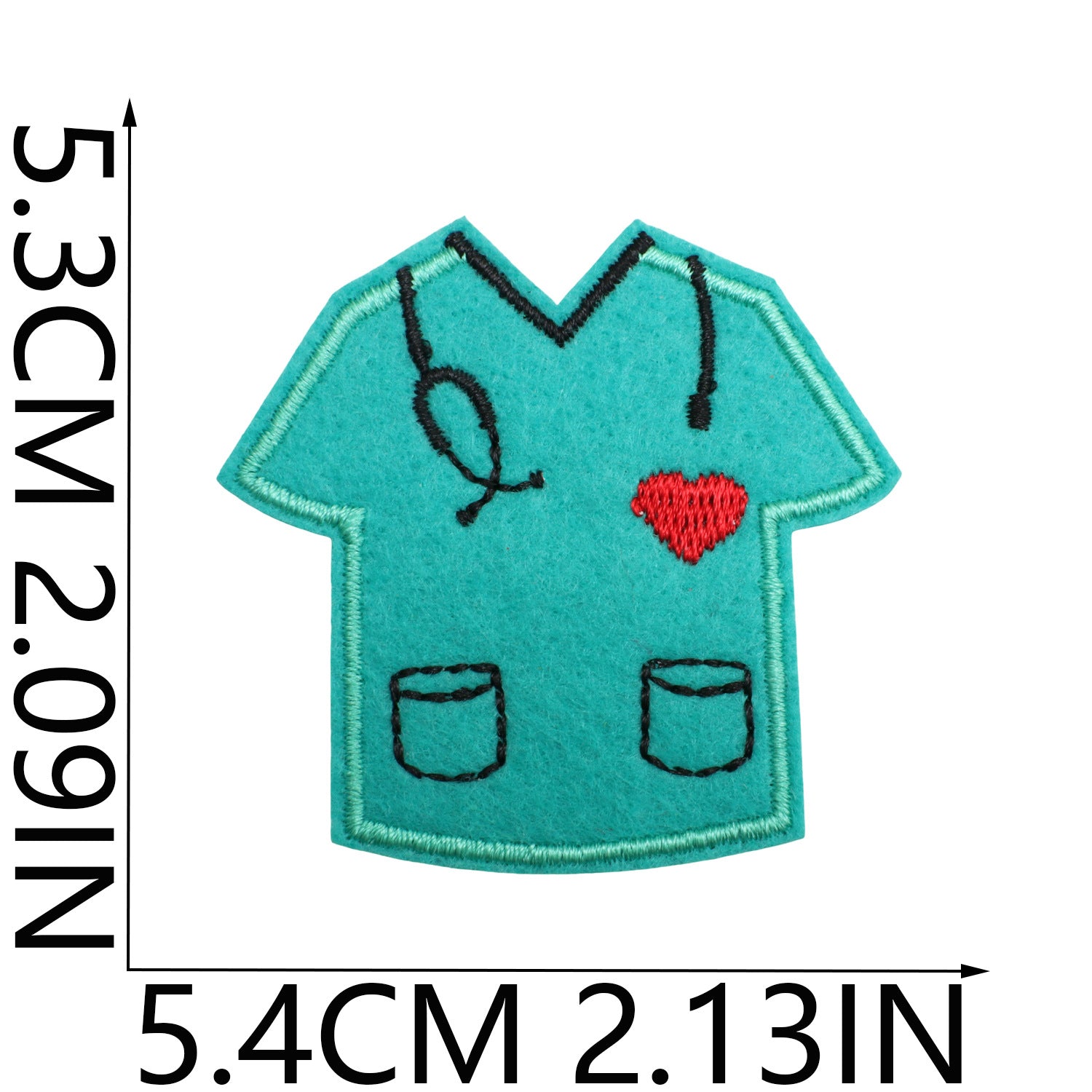 Wholesale Polyester Thread Cartoon Nurse Embroidered Iron On Patch With Syringe Pill Design For Clothing Bag DIY