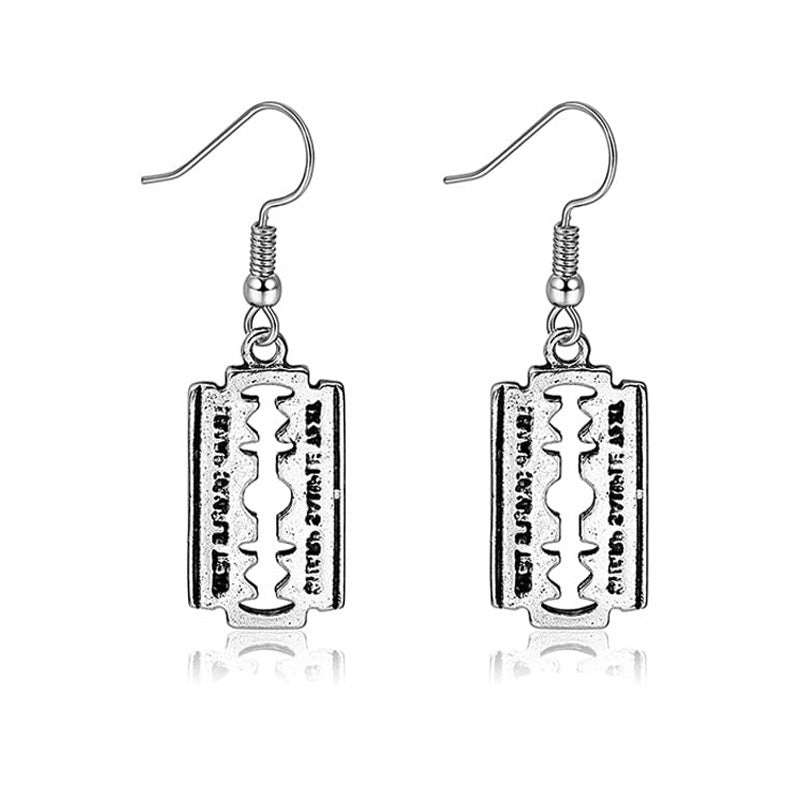 Wholesale Halloween Fashion Gothic Silver Vintage Skull Butterfly Earrings