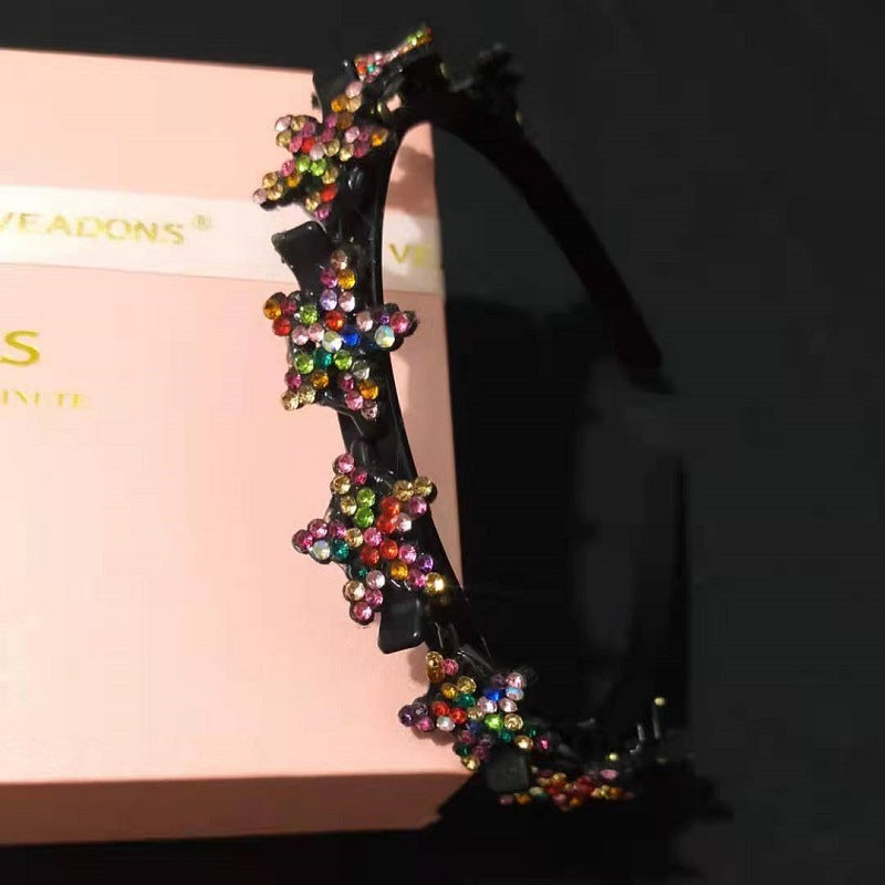 Wholesale Rhinestone Braidable Hairband Hairpin