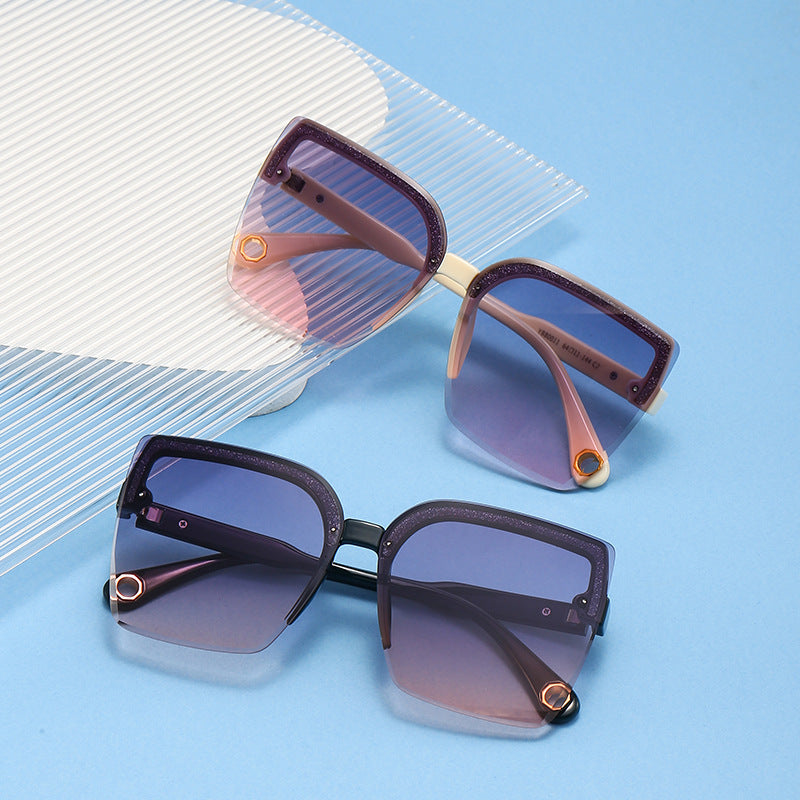 Wholesale Square Frameless PC Sunglasses