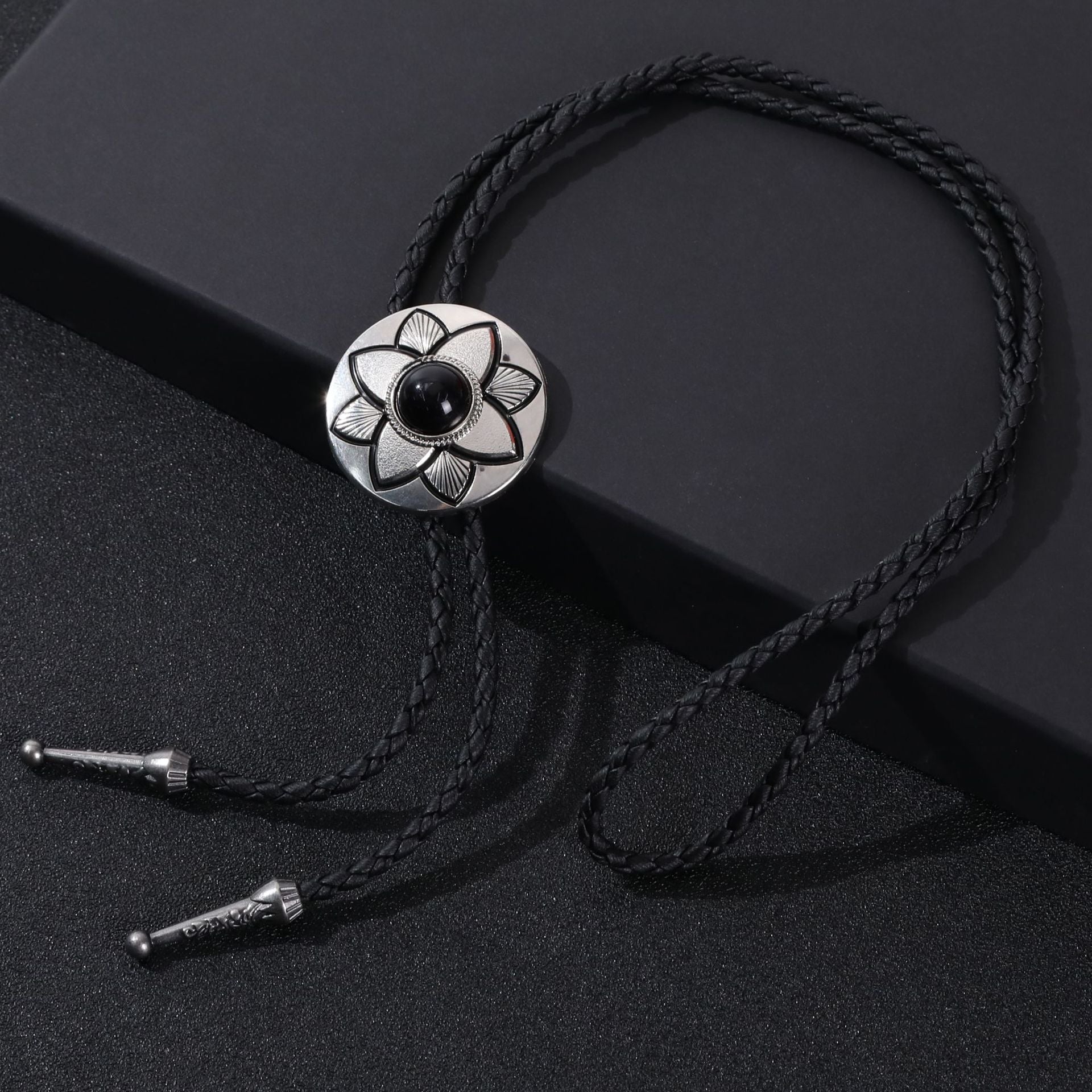 Wholesale Adjustable Enamel Western Bolo Tie Alloy Necklace