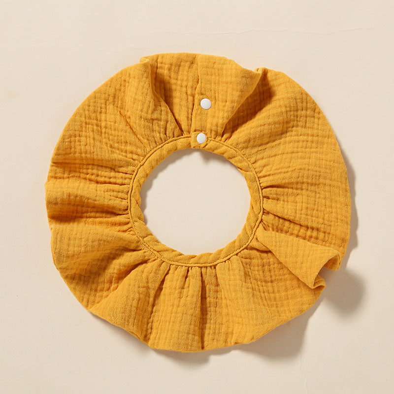 Wholesale Baby Bib 360-degree Bib Pure Cotton 4-layer Gauze Absorbent Bib Children Bib