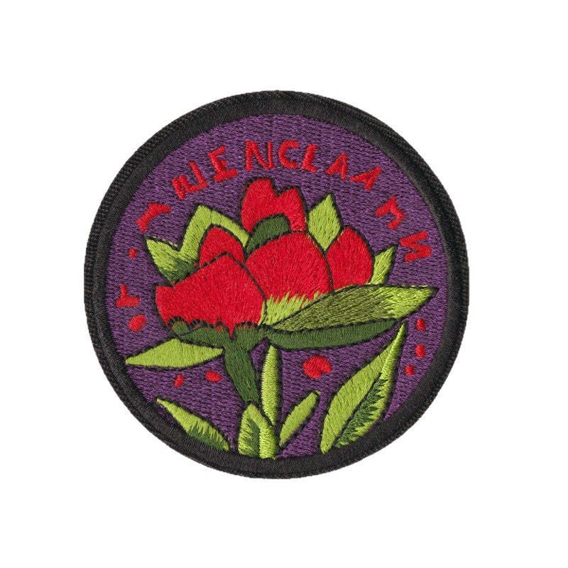 Wholesale Embroidered Patches Set Of 8 Snow Mountain Flower Design DIY Iron On For Backpack Towel Decorative Gift