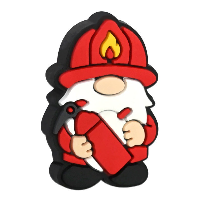 Wholesale Random 100pcs Color Cartoon Hat Small People Focal Beads