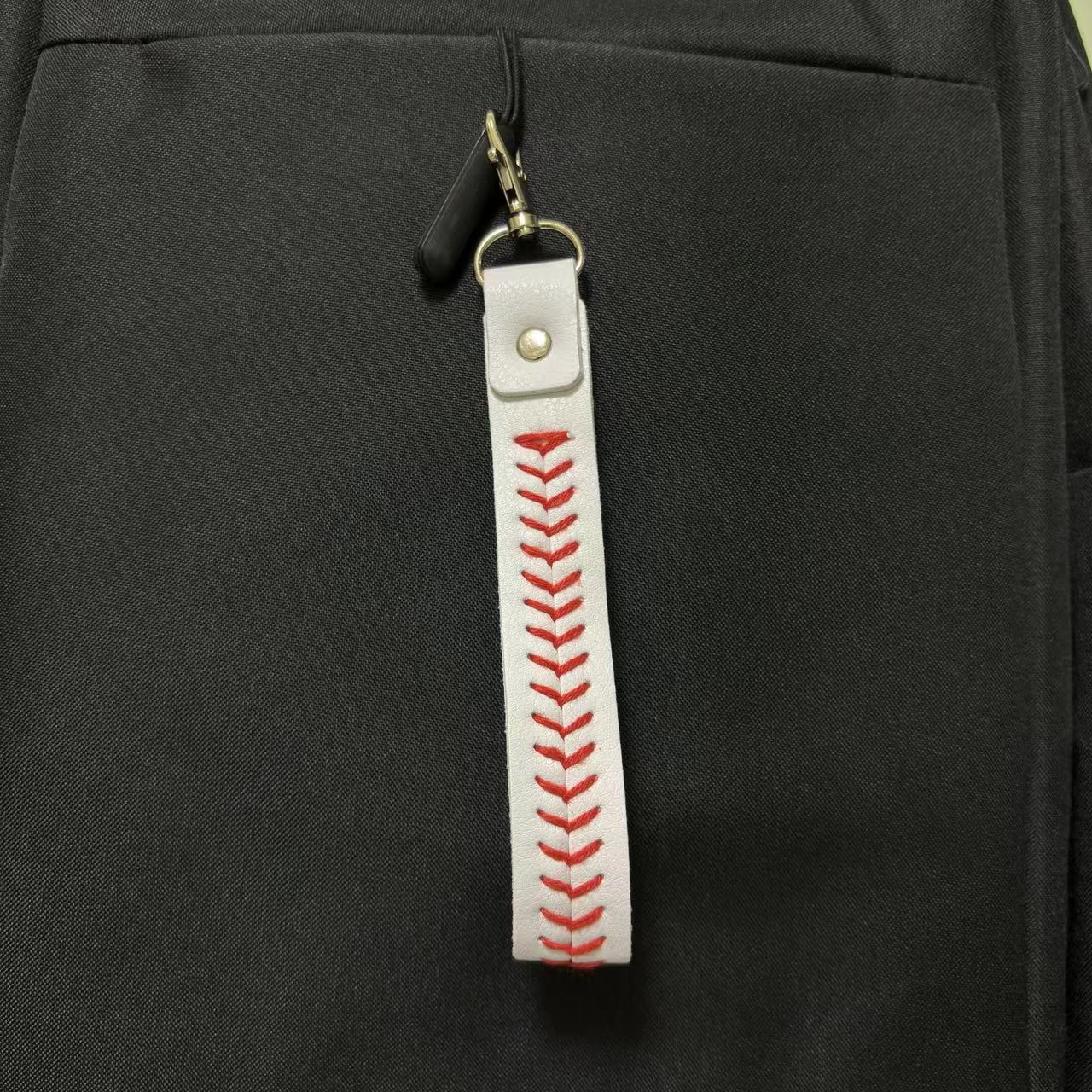 Wholesale PU Baseball Keychains