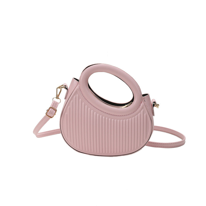 Wholesale Simple Texture PU Handbag Versatile One Shoulder Crossbody Bag