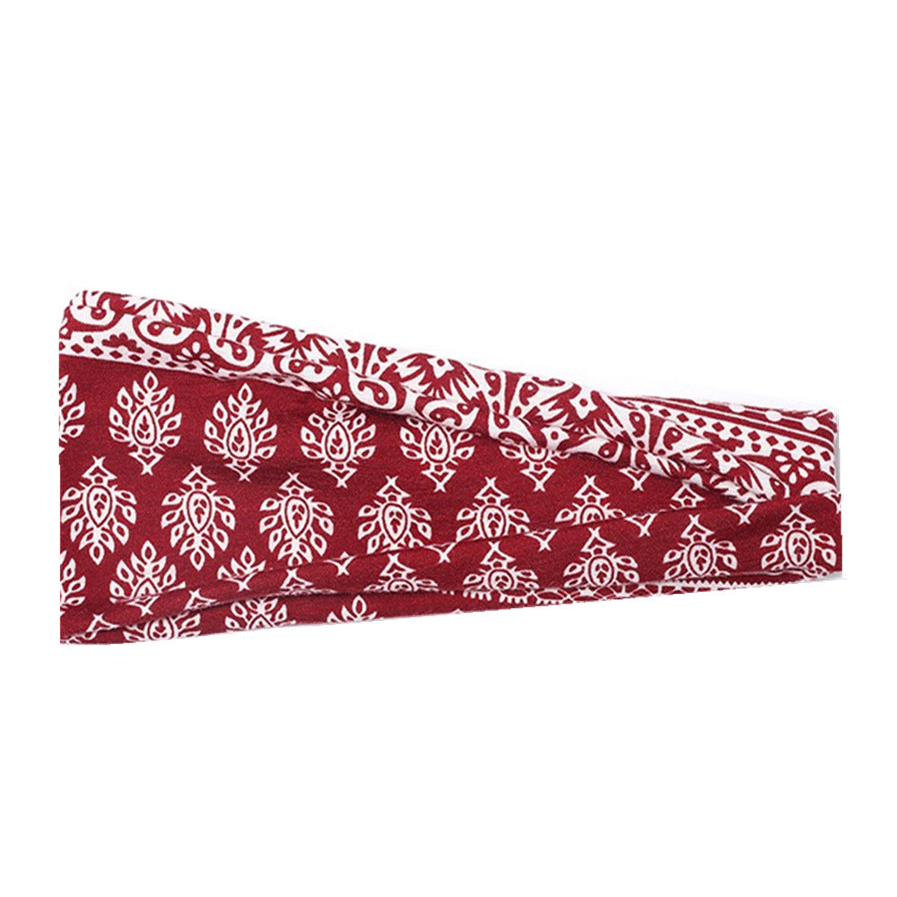 Wholesale Yoga Printed Bohemian Stretch Headband