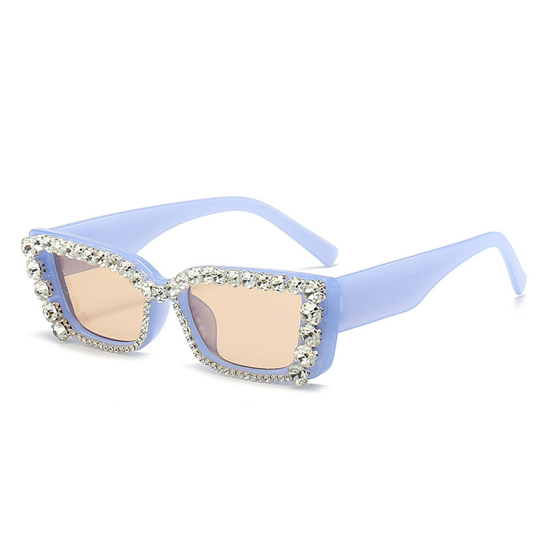 Wholesale UV protection personalized diamond-studded sunglasses