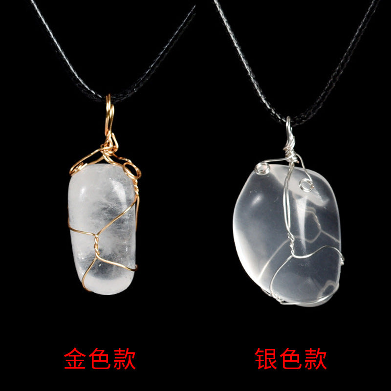 Wholesale Natural Crystal Irregular Stone Necklace
