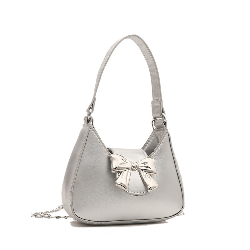 Wholesale Fashion Bow Decoration Popular Chain Crossbody Shoulder Bag