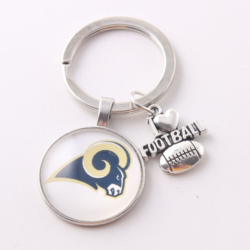 Wholesale I Love Football Team Keychain