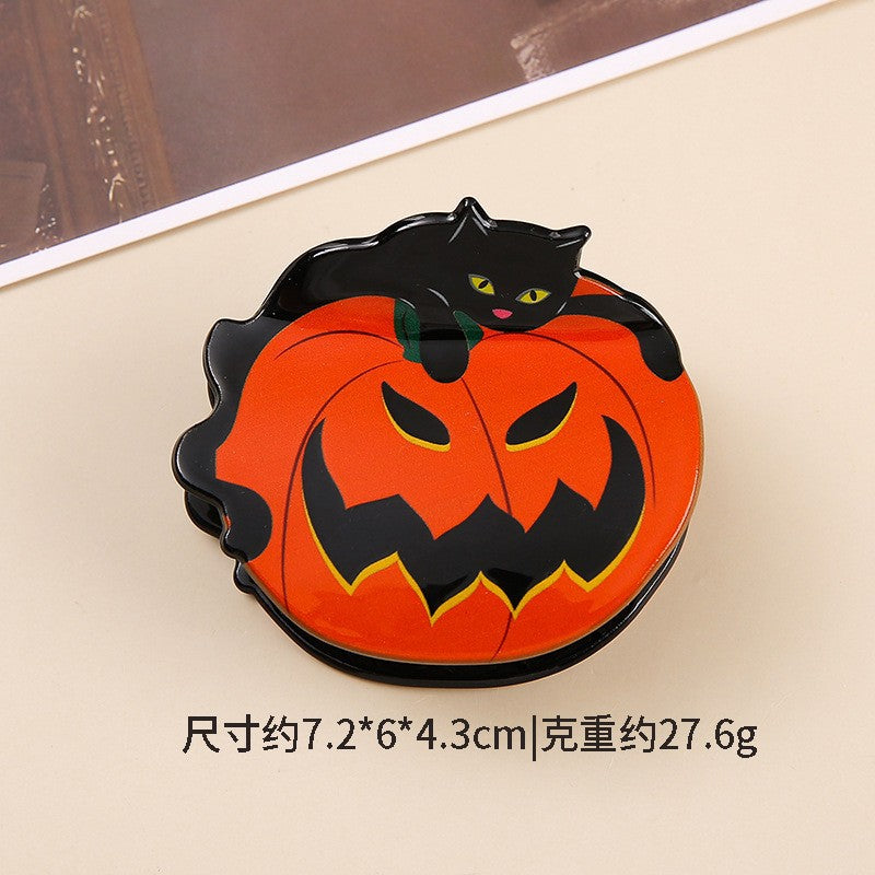 Wholesale Dark Style PVC Pumpkin Ghost Shark Claw Hair Clip  Creative Hair Accessory For Resale