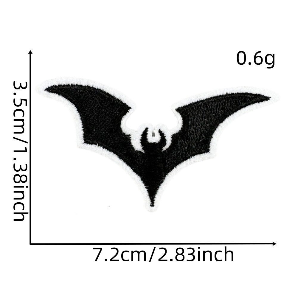 Wholesale Polyester Iron On Embroidered Patches  Pumpkin Ghost Black Series Home Decor Accent