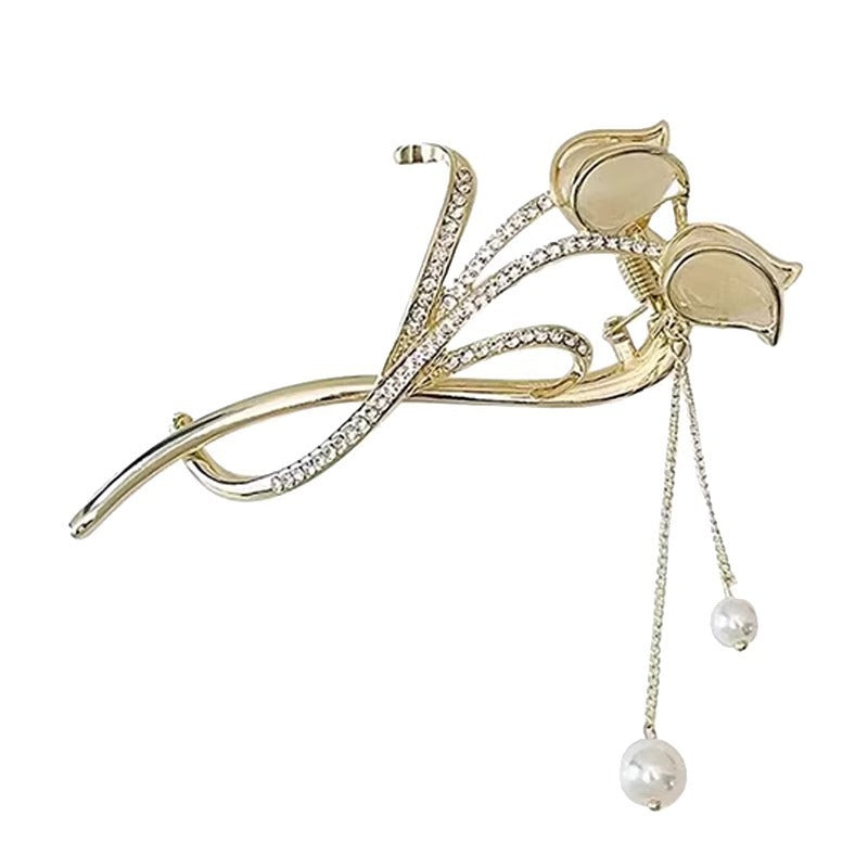 Wholesale Cat' s Eye Tulip Tassel Hairpin Headdress