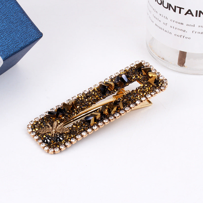 Wholesale Rhinestone Geometric Side Full Diamond Hair Clips